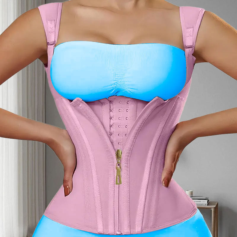 Figurformendes Latex-Taillenmieder mit Stahlstäbchen und Bauchkontrolle