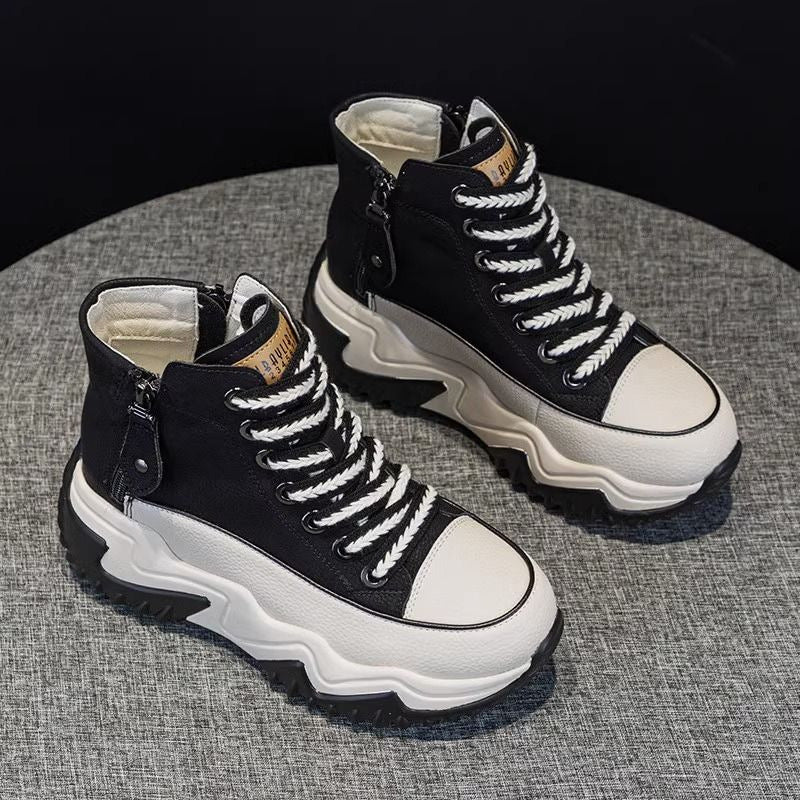High-Top-Sneaker für Damen mit dicker Sohle