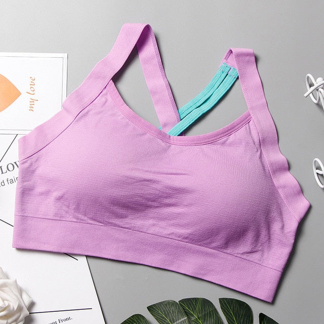 Sport-BH mit gekreuztem Design für Yoga und Fitness, Größen S–XL