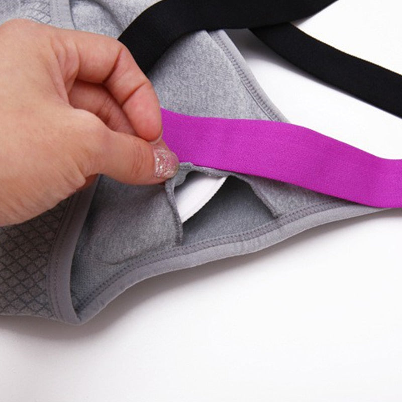 Sport-BH mit gekreuztem Design für Yoga und Fitness, Größen S–XL