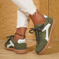 Flache Freizeitschuhe für Damen mit Schnürung