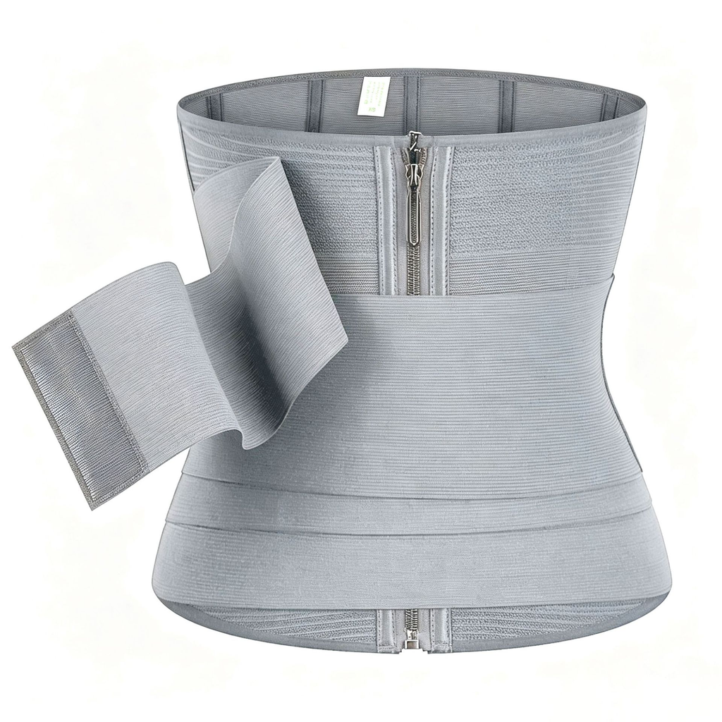 Verstellbarer Taillenformer mit Trägern und Reißverschluss, formende Shapewear