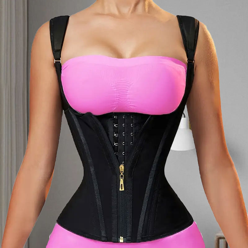 Figurformendes Latex-Taillenmieder mit Stahlstäbchen und Bauchkontrolle