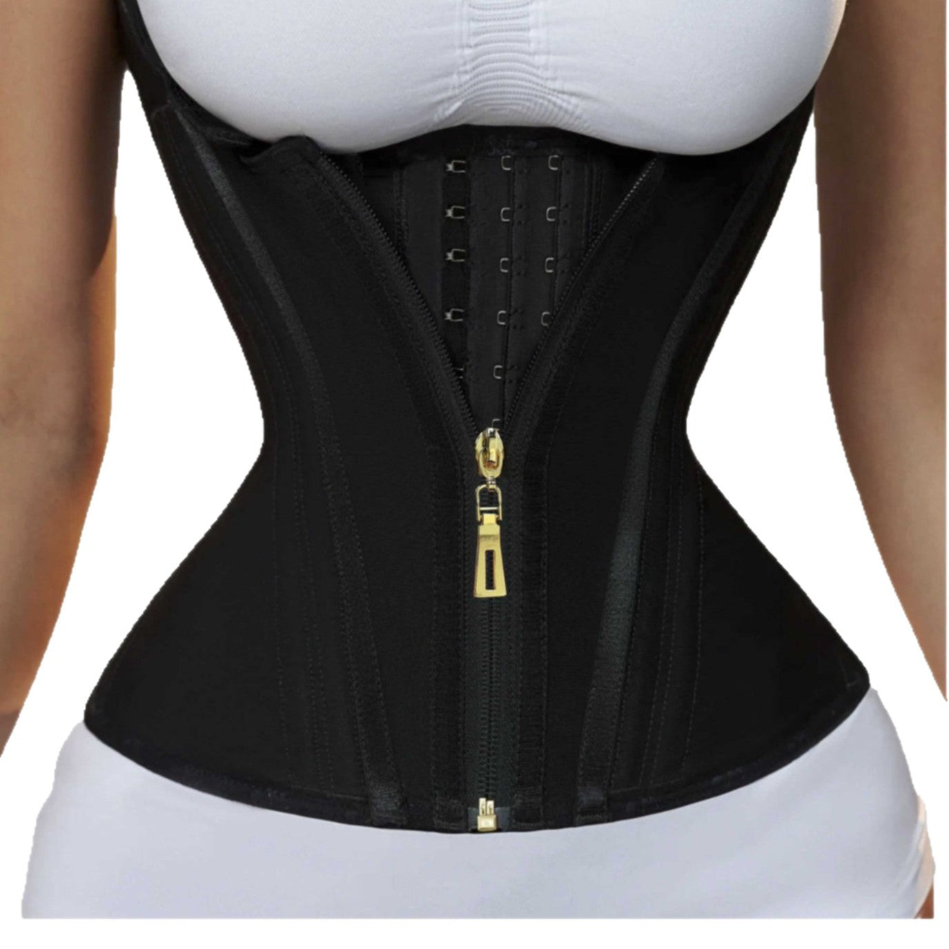 Figurformendes Latex-Taillenmieder mit Stahlstäbchen und Bauchkontrolle