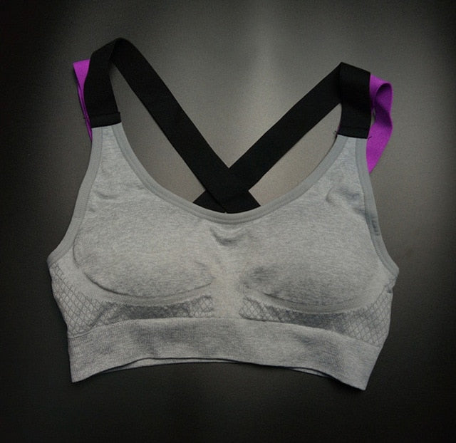 Sport-BH mit gekreuztem Design für Yoga und Fitness, Größen S–XL