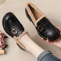 Gefütterte Mary-Jane-Schuhe mit Blockabsatz