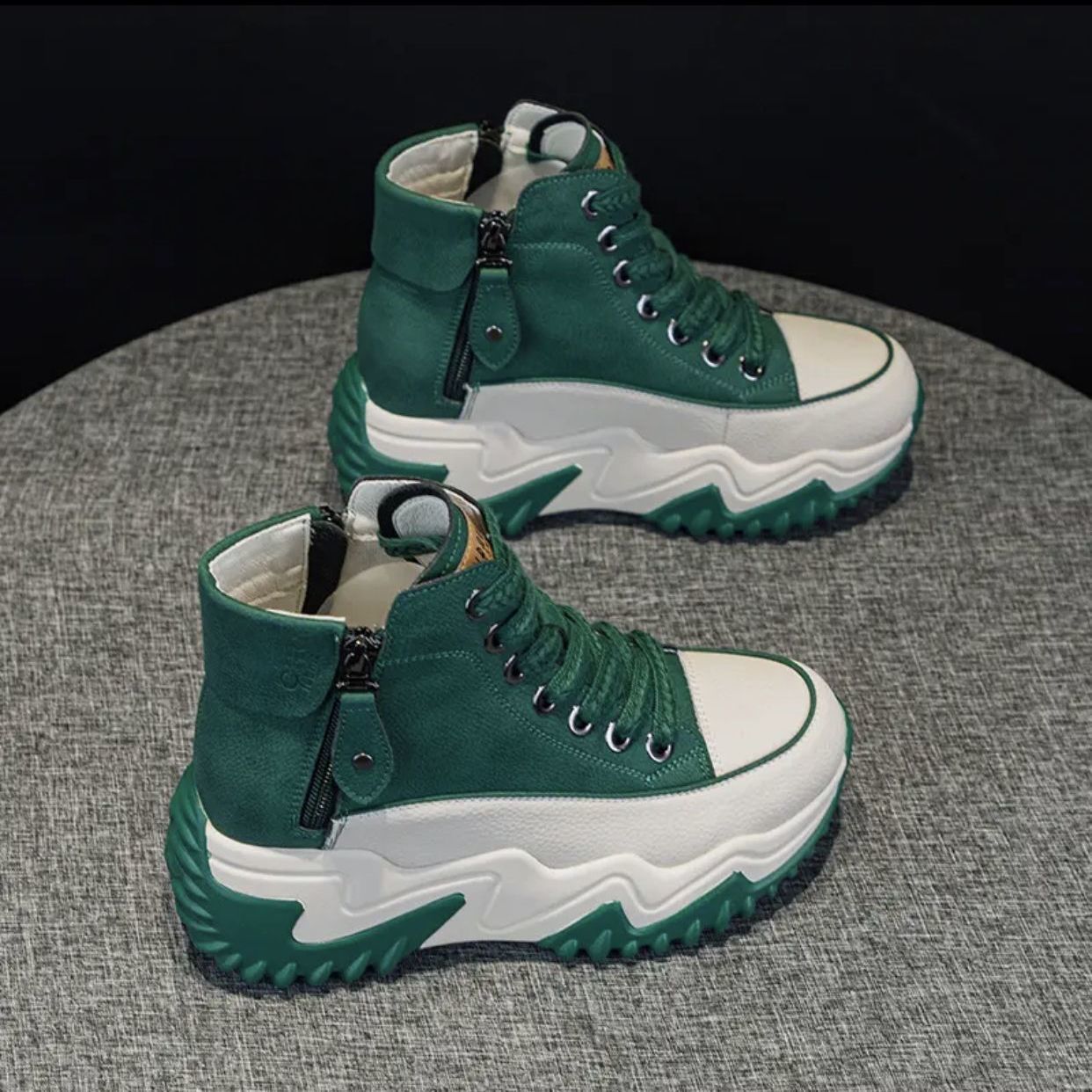 High-Top-Sneaker für Damen mit dicker Sohle